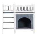 GAOMON 730*530*660cm Pet House Cat Dog Kennel With Open Door Top Fence