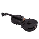 GAOMON 1 Set Pine 4/4 Solid Wood Acoustic Violin Case Bow Rosin Black
