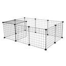 GAOMON 12pcs Pet Playpen Portable Indoor Metal Wire DIY Expandable Easy to Assemble Yard Fence