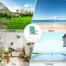 GAOMON 2pcs Beach Chair Steel Tube Bearing 120kg Folding Beach Chair Light Green Stripes