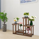 GAOMON 4 Tier 7 Potted Pine Plant Stand Flower Rack Garden Shelves