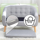 GAOMON Children Sofa for 2 Kids with Detachable Cushion for Living Room Grey