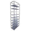 GAOMON 9 Tiers Shoe Rack Closet Shoe Storage Cabinet Organizer GREY