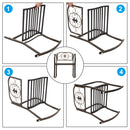 GAOMON Single Rocking Chair Lightweight Flat Tube Bronze Color Chair