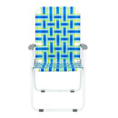 GAOMON 2pcs Strip Beach Chair 120kg Folding Beach Seat Chair Blue