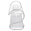 GAOMON 2 Tier Metal Dish Drainers S-Shaped Bowls Dishes Chopsticks Spoons Collection Shelf Racks