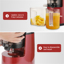 ZOKOP 1500ml Slow Juicer Set Juicer Jar Pulp Collector Red