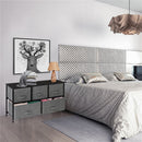 GAOMON 2-layer Dresser 5-Drawer Storage Rack Household Organizer Furniture Dark Grey