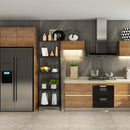 GAOMON 5-tier Storage Rack Top Bathroom Storage Shelf Black