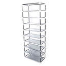 GAOMON 9 Tiers Shoe Rack Closet Shoe Storage Cabinet Organizer GREY