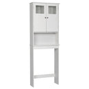 GAOMON 3 Tiers Bathroom Cabinet Double Doors Waterproof Space-Saving Storage Cabinet