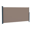 GAOMON Outdoor Side Pull Shed 300x160cm Rectangle Office Partition Coffee
