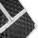 GAOMON Double-open Cosmetic Storage Box Travel Beauty Cosmetic Case Silver