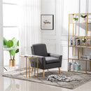 GAOMON Marble Side Table Easy to Assemble Table with Sturdy Table Legs 30x48x61cm