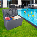 GAOMON Outdoor Garden Plastic Deck Box 120gal Storage Capacity Waterproof Lockable Container