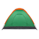 GAOMON 2 Person Tent Windproof Double Door Single Layer Camping Tent Green