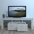 GAOMON TV Stand Cabinet Modern with 2 Storage Drawer White