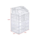 GAOMON 2pcs Makeup Organizer Cosmetic Storage Drawers Acrylic Makeup Holders Transparent