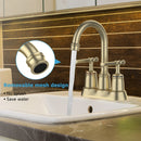 GAOMON Classical Bathroom Faucets for Sink 2 Holes 3 Holes Brushed Gold
