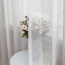 GAOMON 52"W Sheer Curtains for Living Room Bedroom Beige 52"W x54"L