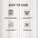 GAOMON 52"W Sheer Curtains for Living Room Bedroom Beige 52"W x95"L