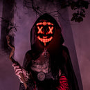 GAOMON Halloween 2pcs LED Mask Scary Mask Blue Red