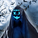 GAOMON Halloween 2pcs LED Mask Scary Mask Blue Red