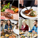 GAOMON 20 Piece Stainless Steel Kitchen Flatware Set - Black