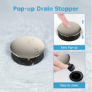 GAOMON 4 inch Classical Bathroom Faucets for Sink 2 Holes 3 Holes Brushed Nickel