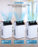 GAOMON Portable Air Conditioner 14000 BTU Air Conditioners 3 IN 1 Quiet AC Unit