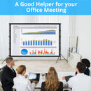 GAOMON Projector Screen With Stand 120 Inch 16:9 4K HD Rear & Front Projections Movies Screen With Carry Bag