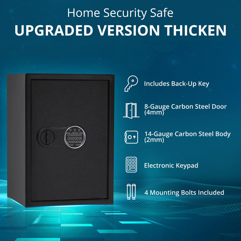 GARVEE Security Safe With Digital Keypad Lock 19.6 x 13.7 x 12.2 Inches Steel Safe