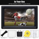 GAOMON 20FT Inflatable Projector Screen Portable Blow Up Outside Projector Screen Front & Rear Projection