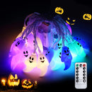 GAOMON 20 LEDs Halloween Ghost String Lights 11.8ft
