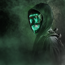 GAOMON Halloween Mask 2 colors Scary LED Mask for Halloween Cosplay Costume