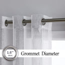 GAOMON 52 inches W Sheer Curtains for Living Room Bedroom Light Gray 52 inches W x54 inches L