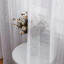 GAOMON 52 inches W Sheer Curtains for Living Room Bedroom Light Gray 52 inches W x63 inches L