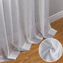 GAOMON 52 inches W Sheer Curtains for Living Room Bedroom Light Gray 52 inches W x84 inches L
