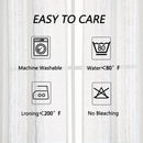 GAOMON 52 inches W Sheer Curtains for Living Room Bedroom Light Gray 52 inches W x95 inches L