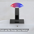 GAOMON Matte Black Bathroom Sink Faucet for 1 or 3 Hole Pop Up Drain Stopper & Water Supply Hoses No-Lead