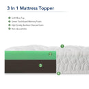 GAOMON Mattress Topper Medium Firm Memory Foam 4-Inch Triple Layer Bed Topper - Full
