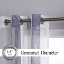 GAOMON 52 inches W Sheer Curtains for Living Room Bedroom Navy Blue 52 inches W x95 inches L