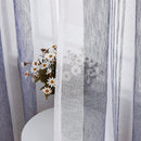 GAOMON 52 inches W Sheer Curtains for Living Room Bedroom Navy Blue 52 inches W x95 inches L