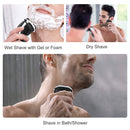 GAOMON Max-T Men Electric Razor Detachable Quick Rechargeable Wet Dry Rotary Shaver