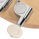 GAOMON 3 String Mini Acoustic Guitar Basswood Body Fully-Enclosed Tuners Small Guitar