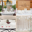 GAOMON Mr and Mrs Wood Sign Exquisite Big Size for Wedding Sweetheart Table Decorations White