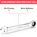 GAOMON 20-Piece SAE Metric Ratcheting Combination Wrench Set Ratchet Wrenches Set