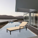 GAOMON Bed with Double Wheel Four-line Wide Film Rattan Bed Brown