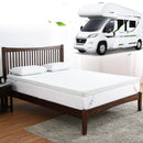 GAOMON Mattress Topper Short Queen 2 Inch Green Tea Egg Crate Memory Foam Mattress Topper with Zippered Bamboo Cover