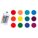 GAOMON Wooden TV Cabinet Floating Space-Saving Wall-Mounted TV Stand with 20 Color Leds